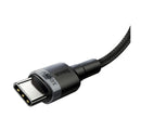 Baseus Cafule PD2.0 100W Schnellladekabel Typ-C zu Typ-C (20V 5A) 2m - Schwarz (CATKLF-ALG1)