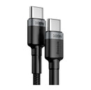 Baseus Cafule PD2.0 100W Schnellladekabel Typ-C zu Typ-C (20V 5A) 2m - Schwarz (CATKLF-ALG1)