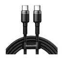 Baseus Cafule PD2.0 100W Schnellladekabel Typ-C zu Typ-C (20V 5A) 2m - Schwarz (CATKLF-ALG1)