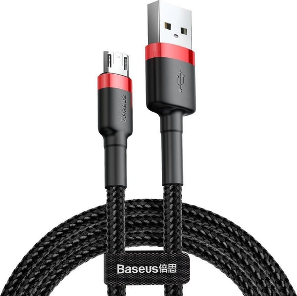 Baseus Cafule Kabel USB Für Micro 2A 3m - Rot Schwarz (CAMKLF-H91)