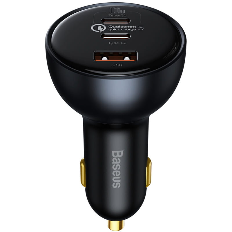 Baseus Qualcomm Quick Charge 5 Technologie Mehrport-Schnelllade-Autoladegerät C+C+U 160W Set - Grau (TZCCZM-0G)