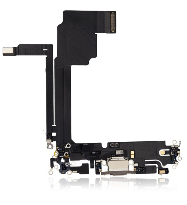 Charging Port Kabel - Ladebuchse für iPhone 15 Pro Max (Natur Titan)