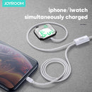 Joyroom Ben 2-in-1 Apple Watch Magnetic Ladegerät & Lightning Kabel 1.5m Weiss (S-IW002S)