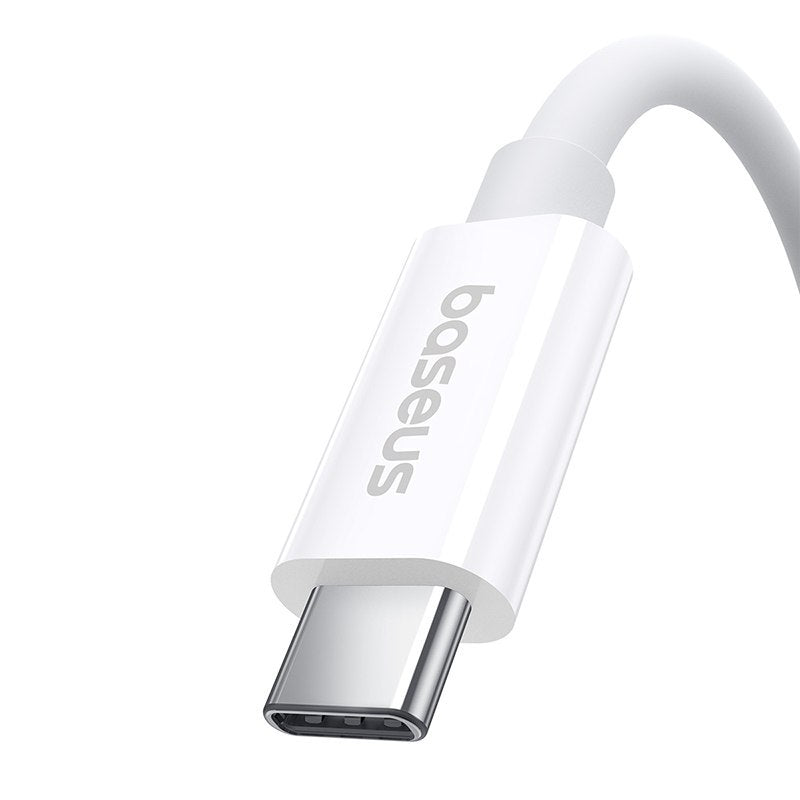 Baseus Superior Series 2 USB4 Full-Function Schnellladekabel Typ-C zu Typ-C 240W 1m - Mondweiß (P10365200211-02)