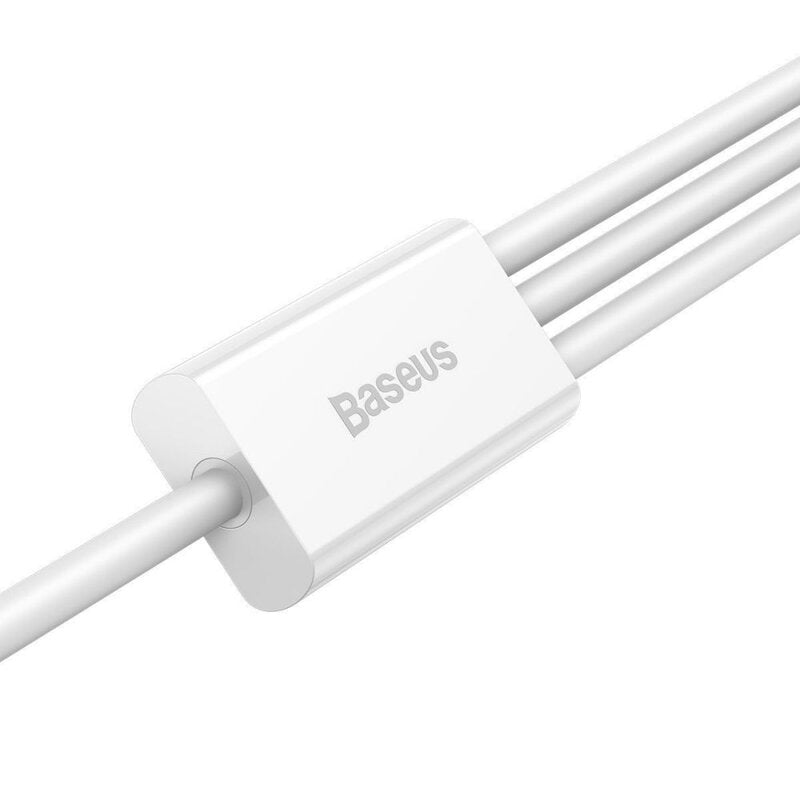 Baseus Superior Series Fast Ladekabel Datenkabel USB to M+L+C 3.5A 1.5m Weiss (CAMLTYS-02)