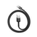 Baseus Cafule Kabel USB für Type-C 3A 1m Grau+Schwarz (CATKLF-BG1)