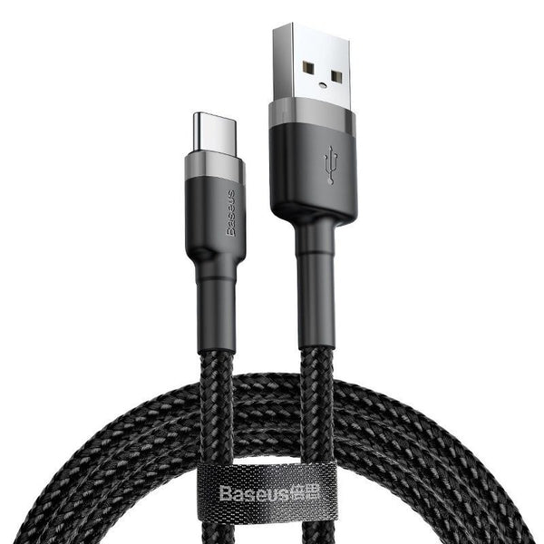 Baseus Cafule Kabel USB für Typ-C 3A 0,5 m Grau+Schwarz