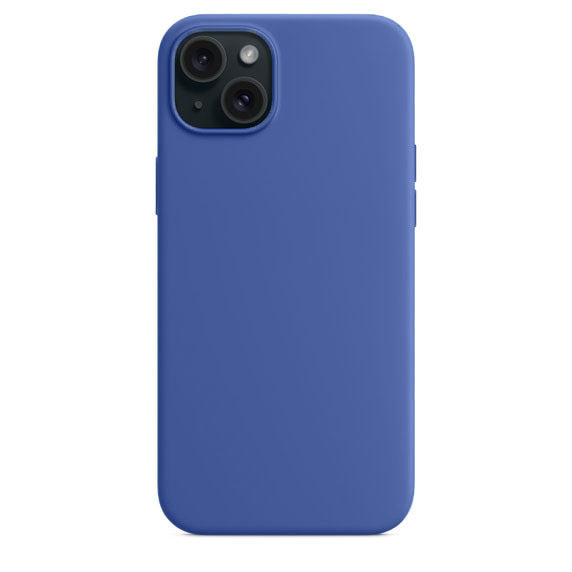 Silikon Case Hülle Mit MagSafe für iPhone 15 - Blau