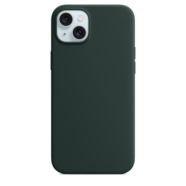 Silikon Case Hülle Mit MagSafe für iPhone 15 Plus - Grün
