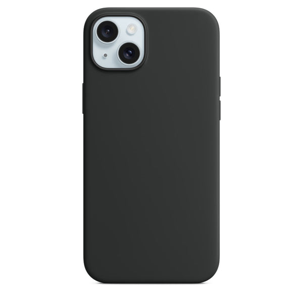 Silikon Case Hülle Mit MagSafe für iPhone 15 Plus - Schwarz