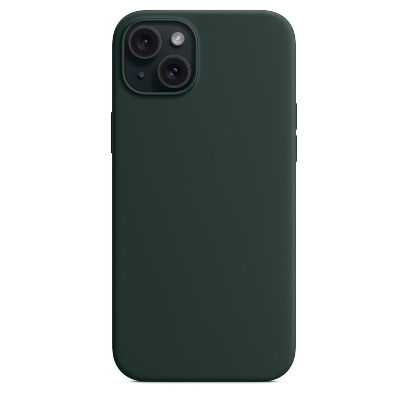 Silikon Case Hülle Mit MagSafe für iPhone 15 Plus - Grün