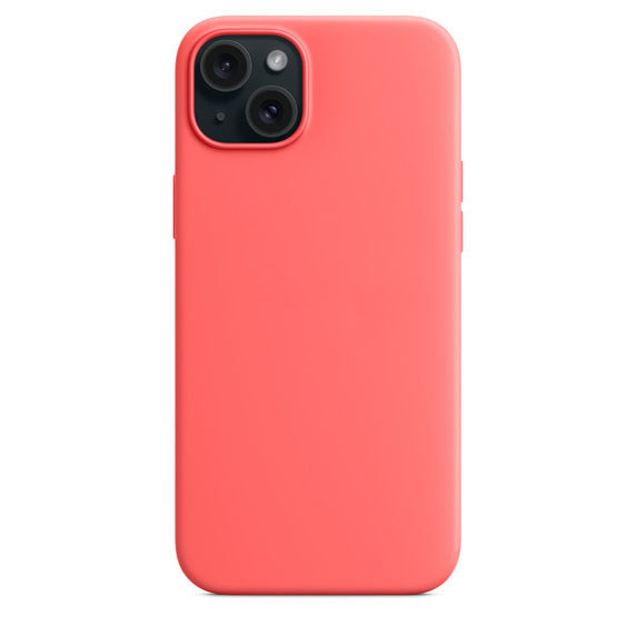 Silikon Case Hülle Mit MagSafe für iPhone 15 Plus - Rot