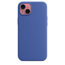 Silikon Case Hülle Mit MagSafe für iPhone 15 Plus - Blau