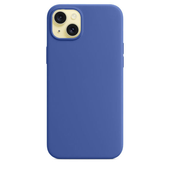 Silikon Case Hülle Mit MagSafe für iPhone 15 - Blau