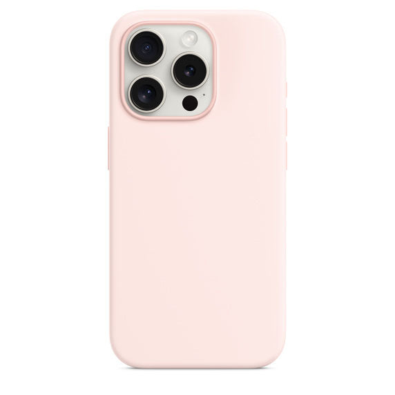 Silikon Case Hülle Mit MagSafe für iPhone 15 Pro Max - Rosa