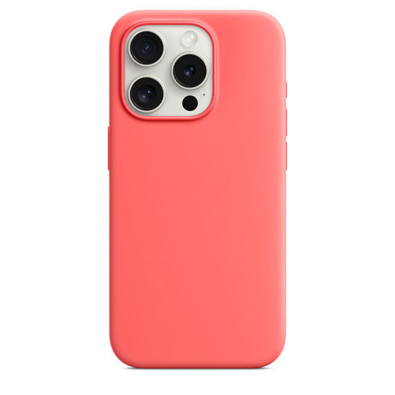 Silikon Case Hülle Mit MagSafe für iPhone 15 Pro - Rot