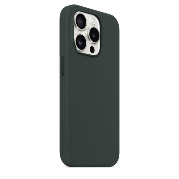 Silikon Case Hülle Mit MagSafe für iPhone 15 Pro - Grün