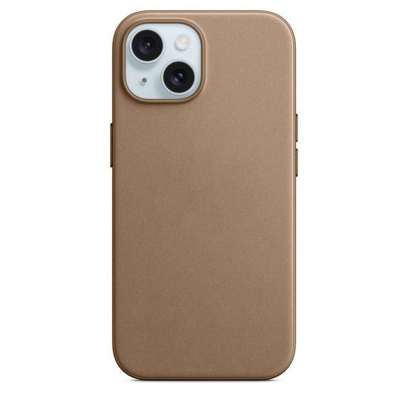 FineWove Schutzhülle mit MagSafe für iPhone 15 - Braun