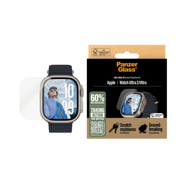 PanzerGlass Uhrenschutzglas (1 Stück), Universelle Passform