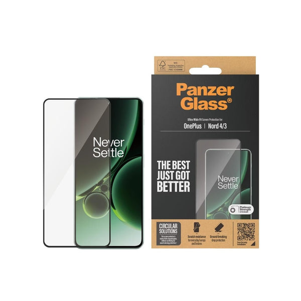 PanzerGlass Ultra-Weit Fit Screen Protector (1 Stück), OnePlus Nord 4, OnePlus Nord 3