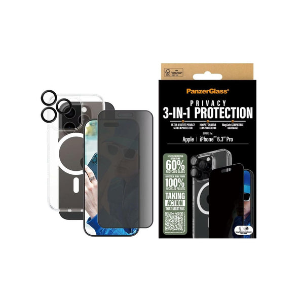 PanzerGlass Sichtschutz Screen Protector (1 Stück), iPhone 16 Pro