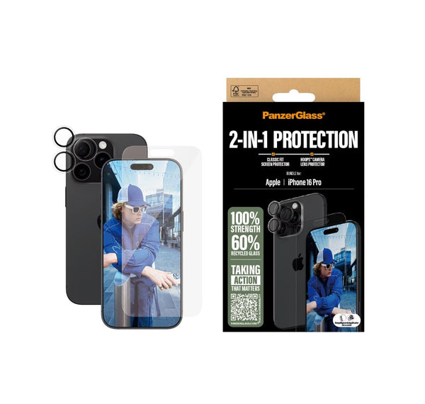 PanzerGlass Bundle Glas + PicturePerfect (1 Stück), iPhone 16 Pro