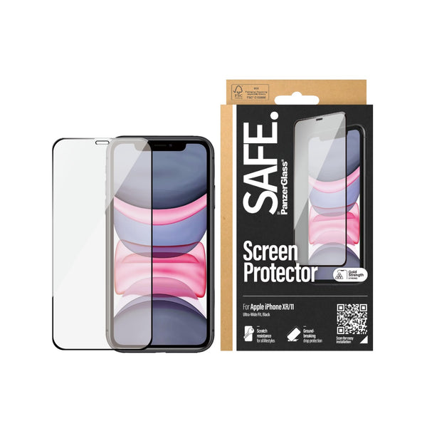 PanzerGlass SAFE. Hüllenfreundlicher Screen Protector (1 Stück), iPhone XR, iPhone 11