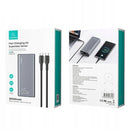 Usams SuperMac Serie 65W Schnelllade-Powerbank 30000mAh + U43 100W Type-C zu Type-C PD Kabel (CMXLOGTC01) - Grau