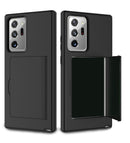 Schützende Kreditkarten Hülle Case für Samsung Galaxy S24 Ultra - Schwarz