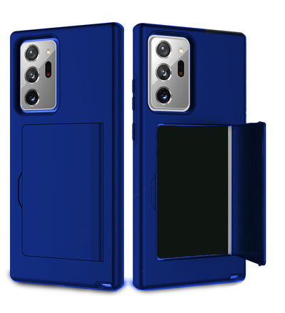 Schützende Kreditkarten Hülle Case für Samsung Galaxy S24 Ultra - Blau