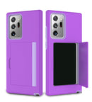 Schützende Kreditkarten Hülle Case für Samsung Galaxy S23 Ultra - Lila