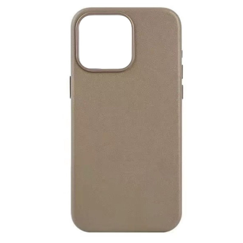 Echtleder Case Hülle Mit MagSafe für iPhone 16 Pro - Taupe