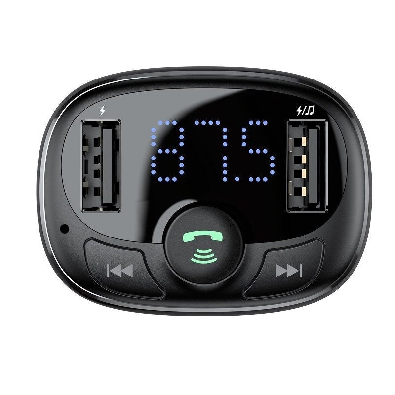 Baseus T Typed S-09A Bluetooth MP3 Auto Charger (Standard Edition) Schwarz (CCTM-01)