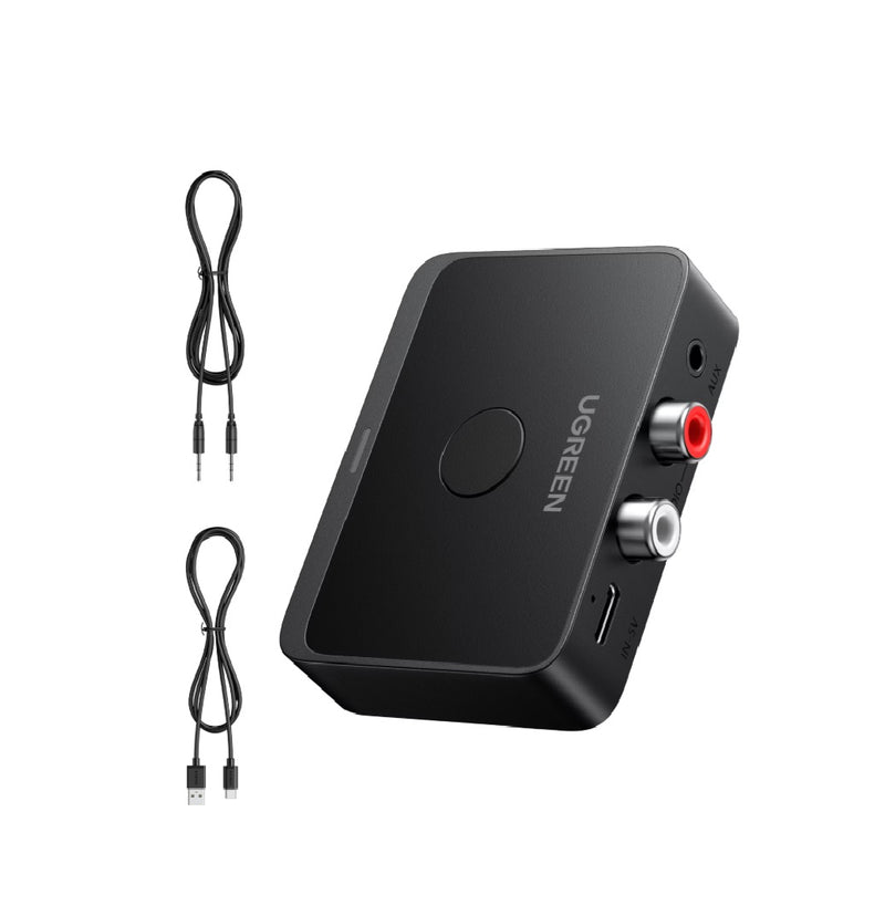 UGREEN Bluetooth Audioempfänger – Drahtloser Audioadapter – Schwarz