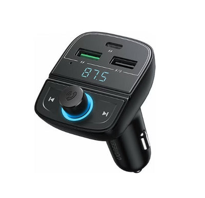 UGREEN FM- und Bluetooth-Sender und Autoladegerät + TF-Steckplatz – Schwarz