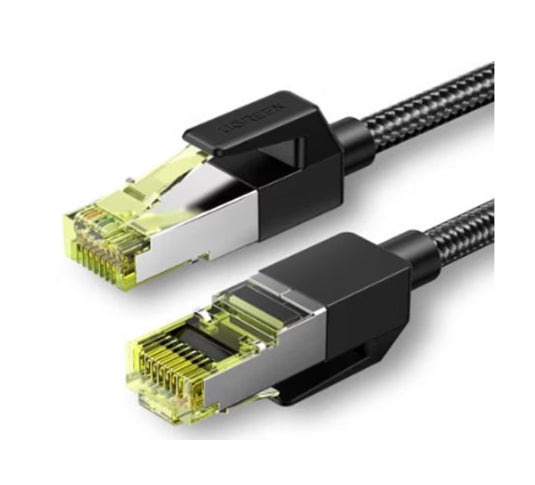 UGREEN Cat7 F/FTP Rundes Ethernet-Kabel aus reinem Kupfer mit Geflecht, 10 Gbit/s, 2 m