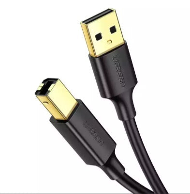 UGREEN USB 2.0 AM-zu-BM-Druckkabel 3 m – Schwarz