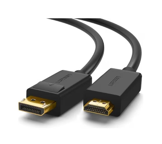 UGREEN DP-Stecker auf HDMI-Stecker-Kabel 3 m – Schwarz