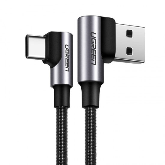 UGREEN rechtwinkliges USB-A-auf-USB-C-Kabel 2 m – Space Grau