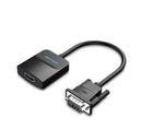 Vention VGA zu HDMI Konverterkabel – Schwarz
