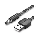 Vention 1m USB zu DC 5,5mm Stromkabel – Schwarz