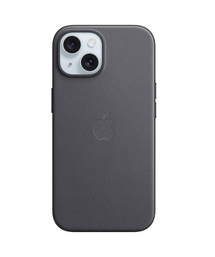 Apple FineWove Hülle für MagSafe für Apple iPhone 15 – Schwarz