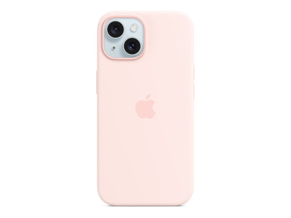 iPhone 15 Apple Silikonhülle mit MagSafe MT0U3ZM/A – Hellrosa