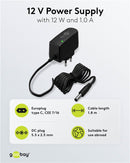 Goobay 12V Netzteil 12W / 1A - Schwarz