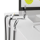 Goobay Kabelorganizer, 3-Slot - Weiß