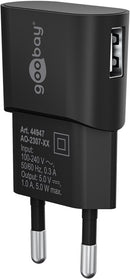 Goobay USB-A Ladegerät, 5W - Schwarz