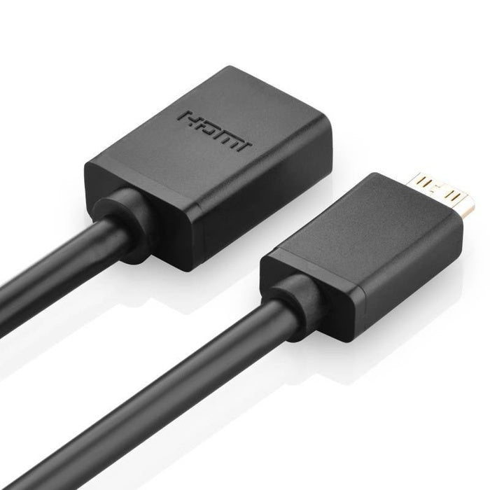 UGREEN Mini HDMI auf HDMI Adapter 0,24 m (Typ C auf A) – Schwarz