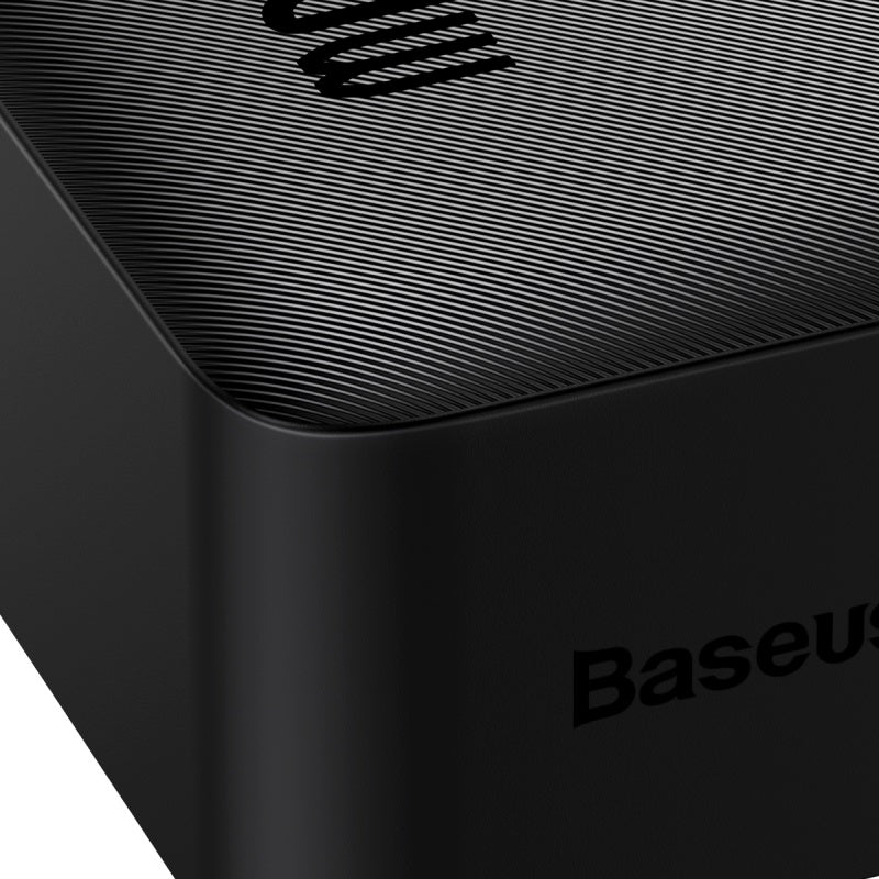 BASEUS Bipow Digital Display Power Bank 30000 mAh 20 W tragbares Telefonladegerät – Schwarz