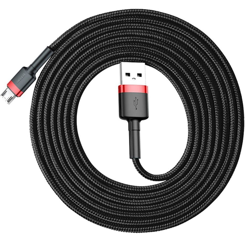 Baseus Cafule Kabel USB Für Micro 1.5A 2m - Rot Schwarz (CAMKLF-C91)