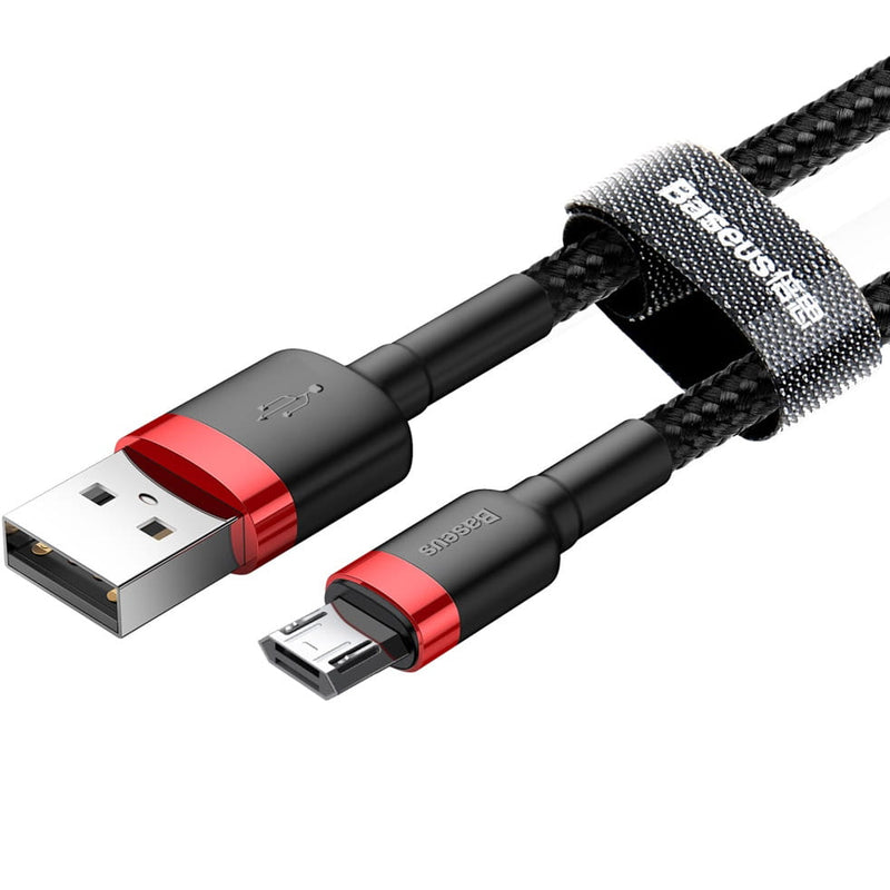 Baseus Cafule Kabel USB Für Micro 1.5A 2m - Rot Schwarz (CAMKLF-C91)